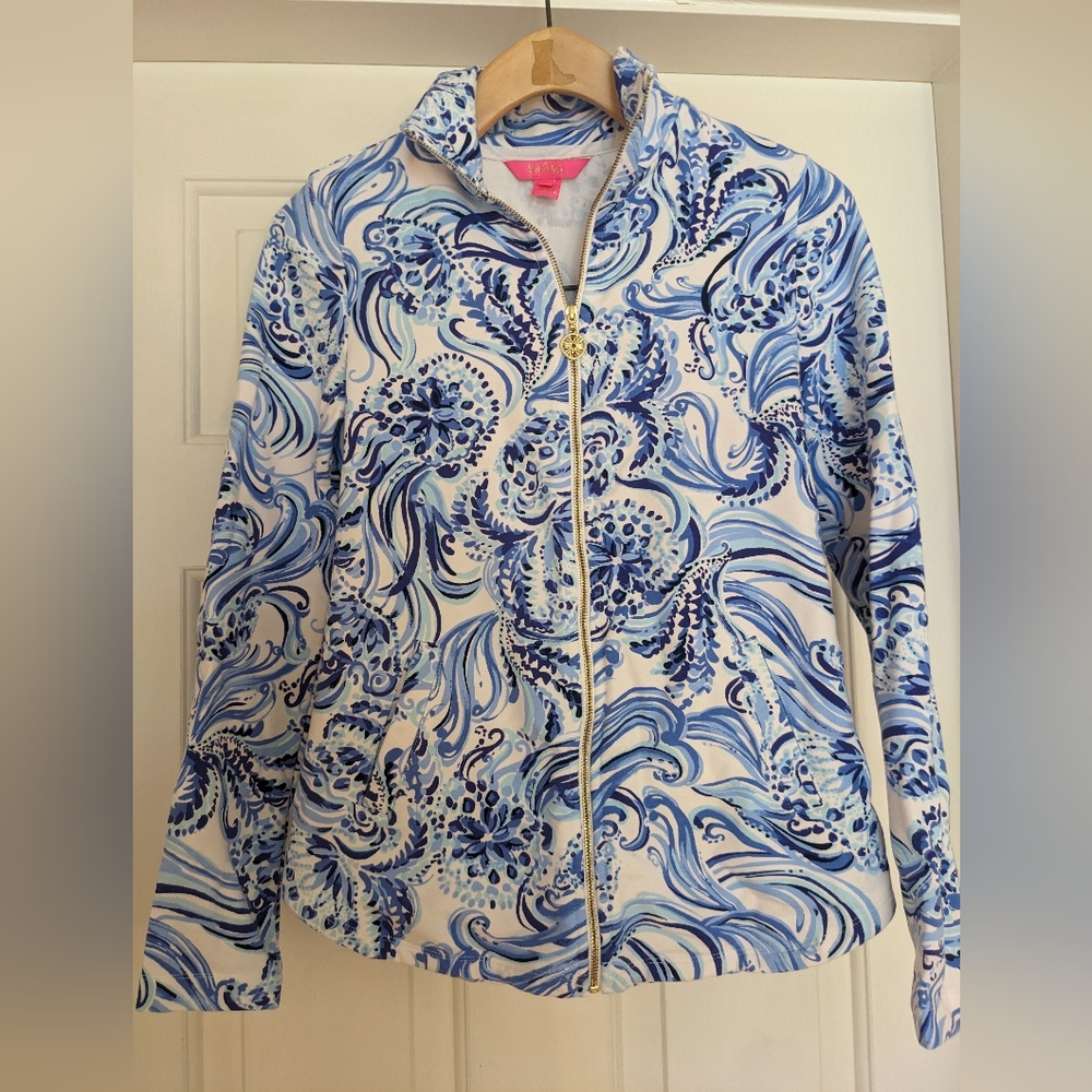 Lilly Pulitzer, Leona Full zip, Don't Be Jelly